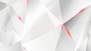 Folded Shape Red And White Wallpaper