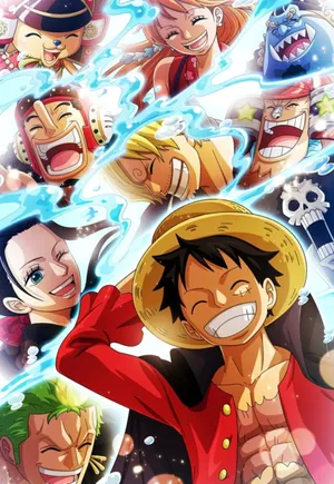 Follow The Straw Hat Pirates As They Set Sail For Adventure Wallpaper