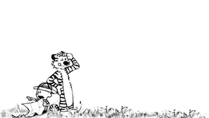 Follow Your Imagination - Calvin And Hobbes 4k Wallpaper