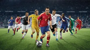 Football Hd Players In A Match Wallpaper