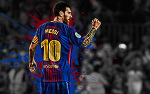Football Player Lionel Messi Fan Edit Wallpaper