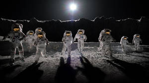 For All Mankind Moon Shadows Wallpaper