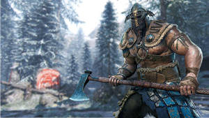 For Honor Game Raider Snowy Forest Wallpaper
