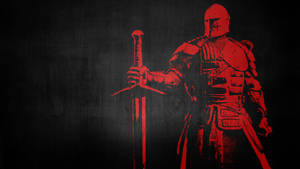 For Honor Game Warden Red Aesthetic Wallpaper