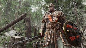 For Honor Game Warlord In Forest Wallpaper