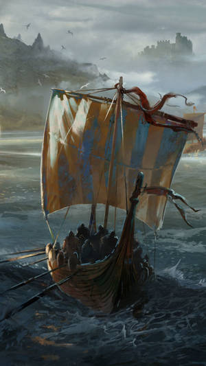 For Honor Phone Viking Boat Wallpaper