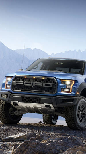 Ford Iphone Truck On Rock Wallpaper