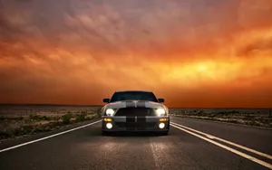 Ford Mustang At Dusk Wallpaper