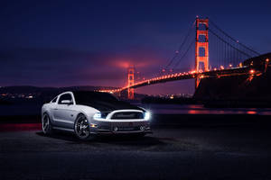 Ford Mustang Golden Gate Bridge Wallpaper