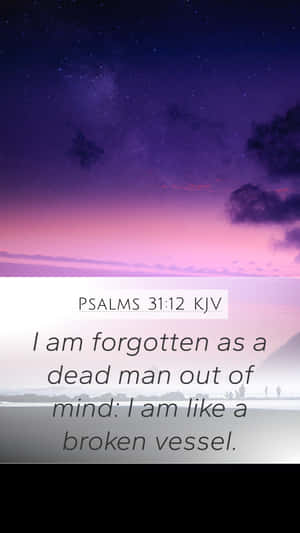 Forgotten Verse From Psalms Wallpaper