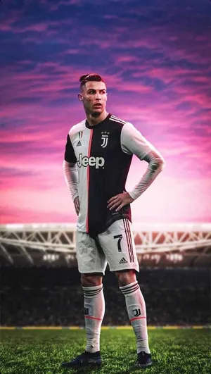 Former Juventus Team Member Ronaldo Iphone Wallpaper