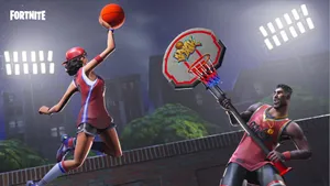 Fortnite Battle Royale Basketball Game Wallpaper