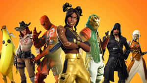 Fortnite Battle Royale Facing Danger In Alpine Wallpaper