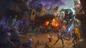 Fortnite Battle Royale Zombie Battle Wallpaper