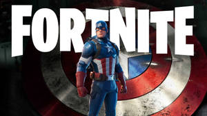 Fortnite Captain America Laptop Wallpaper