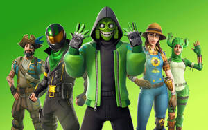 Fortnite Chapter 2 Season 6 Cool Green Characters Wallpaper