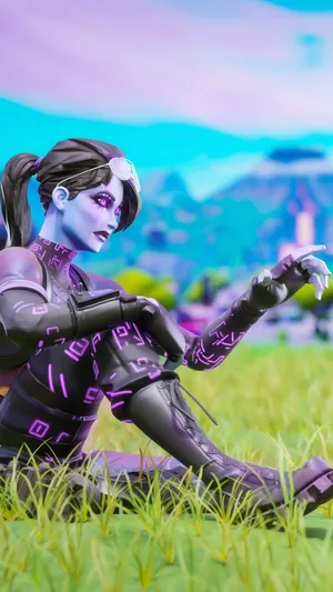 Fortnite Dark Bomber Character Pose Wallpaper