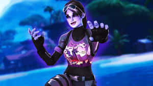 Fortnite Dark Bomber Nighttime Backdrop Wallpaper