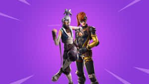 Fortnite Kuno With Girl Wallpaper