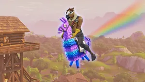 Fortnite Meme Pony Riding Wallpaper