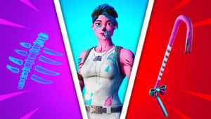 Fortnite Pink Ghoul Trooperand Candy Axe Wallpaper