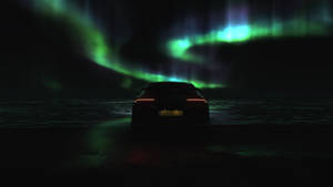 Forza Horizon 4 4k Mercedes Silhouette Aurora Borealis Wallpaper