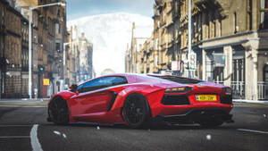 Forza Horizon 4 Rosso Mars Lamborghini Wallpaper