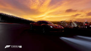 Forza Motorsport 7 Ferrari 458 Sunset Wallpaper