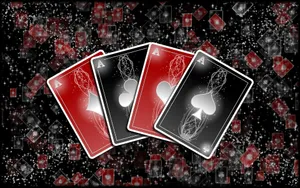 Four Aces Poker Art Wallpaper