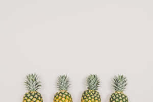 Four Pineapples Wallpaper
