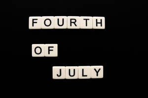 Fourth Of July In Black Wallpaper