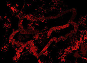 Fox Racing Logo Red Paint Wallpaper