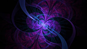 Fractal Abstract With Black 4k Purple Wallpaper