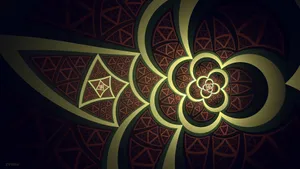 Fractal Shape Pattern Wallpaper