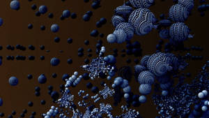 Fractal Spheres In Space Wallpaper