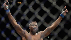 Francis Ngannou Victorious Wallpaper