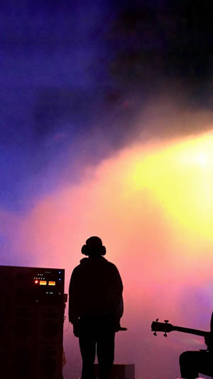 Frank Ocean Silhouette In Concert Wallpaper