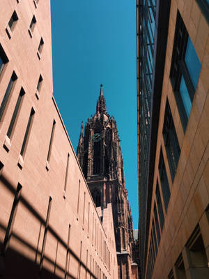 Frankfurt Cathedral Old Iphone Wallpaper