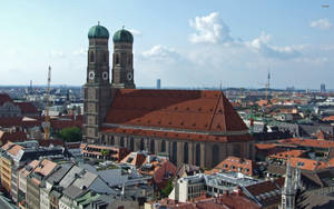 Frauenkirche Cathedral In Munich Wallpaper