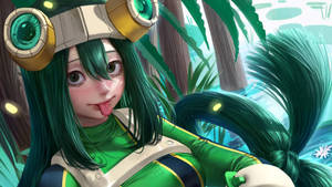 Freckled Froppy With Tongue Out Wallpaper