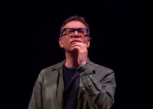 Fred Armisen Takes A Break In The Middle Of A Production. Wallpaper