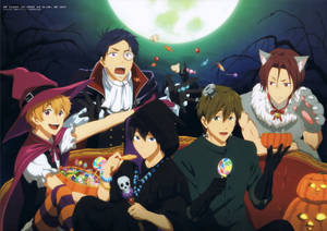 Free Anime Cute Halloween Desktop Wallpaper