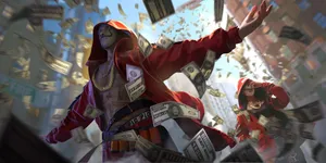 Free Fire 2020 X Money Heist Wallpaper