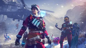 Free Fire Bundle Christmas Snow Wallpaper