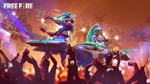 Free Fire Bundle Cyberpunk Djs Wallpaper