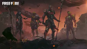 Free Fire Bundle First Defenders Wallpaper