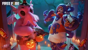 Free Fire Bundle Halloween Skin Wallpaper