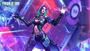 Free Fire Bundle Moco Cyberspace Wallpaper