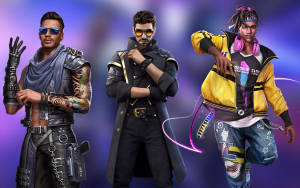 Free Fire's Dj Alok With Others Wallpaper