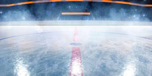 Freezing Cold Ice Hockey Rink Wallpaper